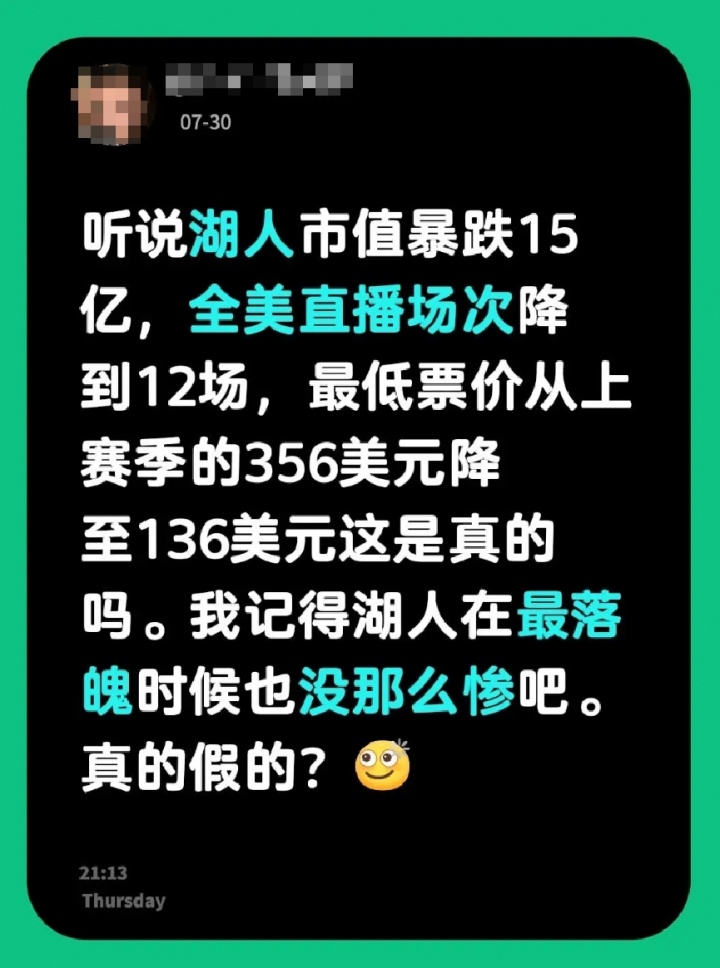 湖人全美直播场次暴跌属谣言 官方赛程未出何来暴跌 湖人全美直播场次暴跌属谣言 官方赛程未出何来暴跌
