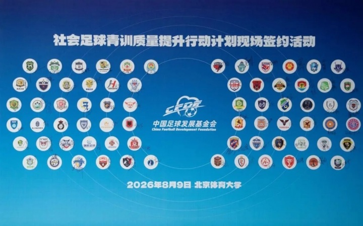 中国足球发展基金会签约72家社会青训机构 两年来输送117名国字号球员 中国足球发展基金会签约72家社会青训机构 两年来输送117名国字号球员