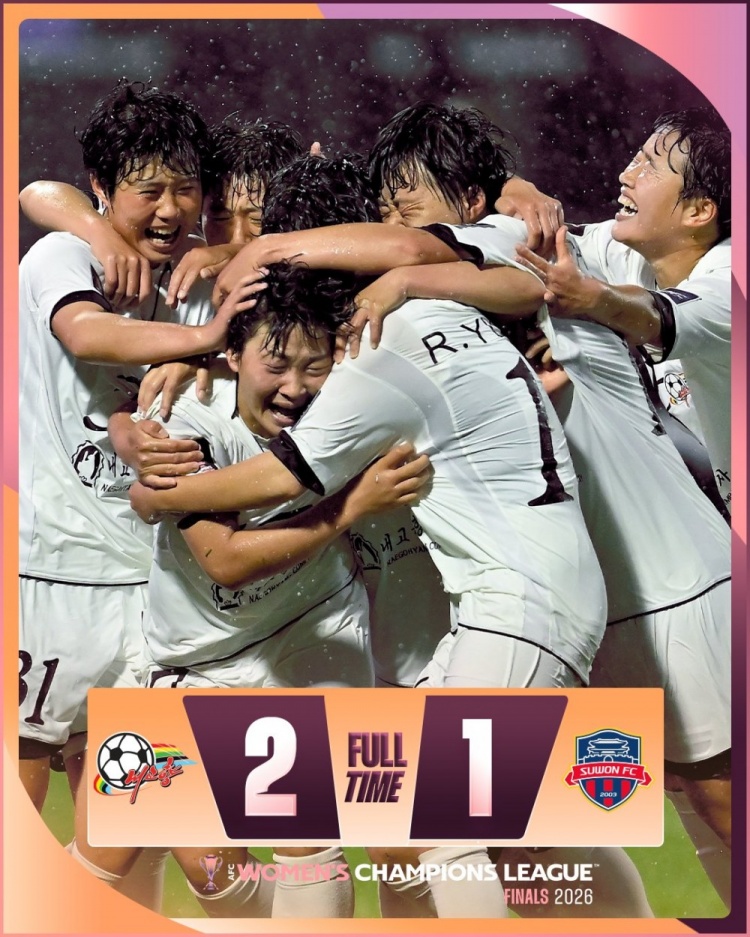 朝鲜“我的故乡”女足2-1胜韩国水原，挺进亚冠决赛